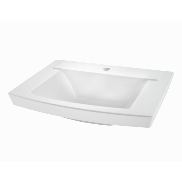 American Standard Townsend Ceramic Rectangular Console Bathroom Sink